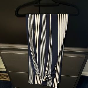 Flowy blue with white stripes pants